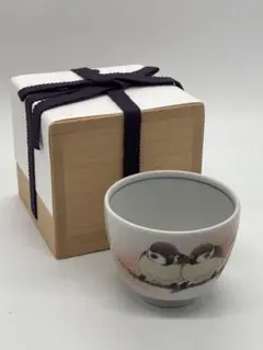 九谷焼　伝統工芸士　中村陶志人作　色絵　遊雀花詰　抹茶椀　共布共箱　DR8101 一輪生（口花型）牡丹二雀図 / 中村陶志人 - 和食器の通販なら
