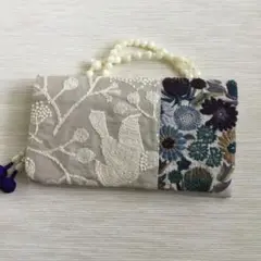 お数珠入れ♣︎bird garden♣︎通帳ケース