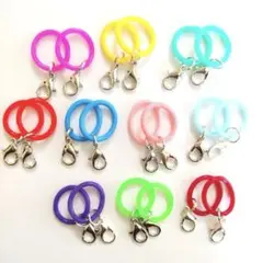 96 アンブレラマーカー　ペットボトルマーカー　シリコンリング　金具付き20個