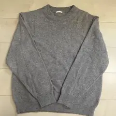 ラムブレンドクルーネックセーター　beige Mサイズ