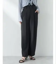 earth music&ecology タックストレートパンツ