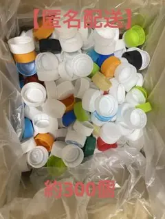 【匿名配送】ペットボトルキャップ　約300個 60サイズ1箱分