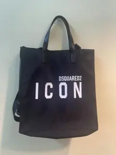 DSQUARED2 ICON ブラックトートバッグ