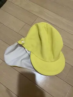 黄色のツバ付き帽子　保育園　幼稚園　帽子