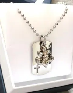 フルール・ド・リス 十字架 ネックレス