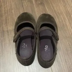 cienta ベロアシューズ　brown (17cm)