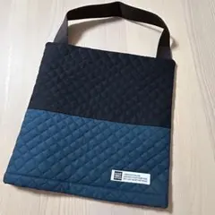防災頭巾カバー　黒　グリーン　座布団タイプ　ハンドメイド　正方形