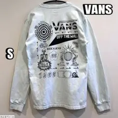 【VANS】ヴァンズ　ロンT　タイダイ柄　バックプリント　100％コットン　S