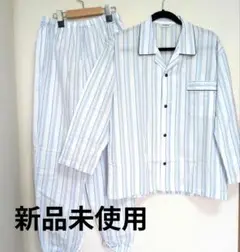 【新品】MY HOUSE HOMME ストライプ パジャマセット M　サッカー