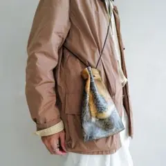 ITTI HERRIE KINCHAKU POUCH - PM/TOLQ FUR