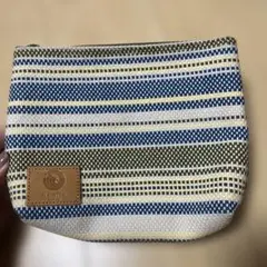 新品　松右衛門帆　ポーチ　ボーダー