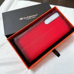 Xperia 1 Ⅳ La Esperanza 手帳型ケース レッド