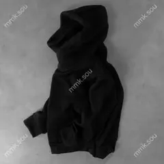 y2k High neck hood Parker grunge ブラック