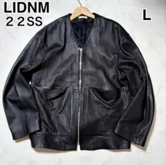 未使用級✨22SS リドム ライダース ゴートレザー シボ革 ブラック Lサイズ