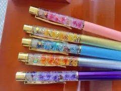 903 ハーバリウムボールペン　５本セット　ハンドメイド