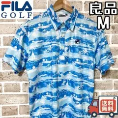 【24時間以内/匿名配送】良品 フィラゴルフ メンズ 半袖 ポロシャツ Mサイズ