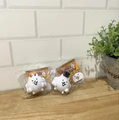 希少！にゃんこ大戦争　ミニソフビライト　キーホルダー　新品未開封タグ付　2セット