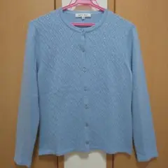 美品★ハナエモリ HANAEMORI カシミヤ カーディガン M アンサンブルに