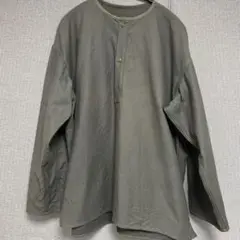 実物 ロシア軍 70s ヘンリーネック スリーピングシャツ Olive Gray