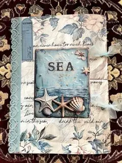 ハンドメイド☆ジャンクジャーナル雑記帳(Sea) 束帳