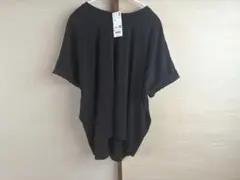 新品ユニクロUNIQLOコットンオーバーサイズT黒ブラックM