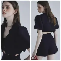 ［完売品］eimy istoire スカラップショートジャケット