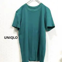 UNIQLOユニクロ　半袖Tシャツ グリーン　Lサイズ　オフィスカジュアル