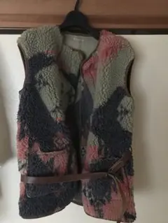 KAPITAL ボアブランケットリバーシブルベスト