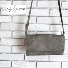 希少★ヨウジヤマモト Y’s センターロゴ ピッグスキン 豚革 ショルダーバッグ