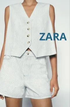 ストライプショートパンツ　EU34（7号）