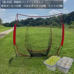 【軟式用】 移動式バッティングネット（2.1m×2.1m）必見 おまけ付き