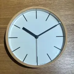 掛け時計　シンプル　木製　連続秒針　ウォールクロック　プライウッド