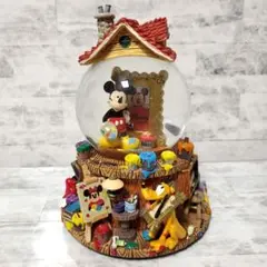 Disney ミッキー＆プルート スノードーム アトリエ　オルゴール付き