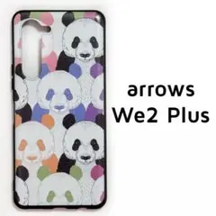 arrows We2 Plus カバー カラフル パンダ柄