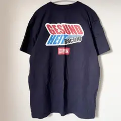 EDWIN エドウィン　Tシャツ 半袖　紺　ネイビー　バックプリント　L