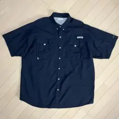 Columbiaコロンビア PFG 半袖フィッシングシャツ BLACK XL