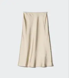 【美品】UNIQLO サテンスカート　XS