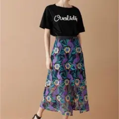美品♡グレースコンチネンタル ボタニカル スカート