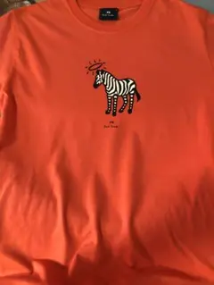 PS Paul Smith ゼブラプリント Tシャツ M オレンジ