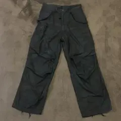 【古着、実物】80’sU.S.ArmyM-65・BDU・ワイドパンツ・黒染め 古着、実物】80'sU.S.ArmyM-65・BDU・ワイドパンツ・黒染め