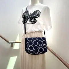 ⚮̈ミナペルホネン　tambourine ピアノフラップポシェット　ショルダー