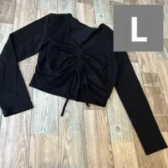 ショート丈　トップス　L