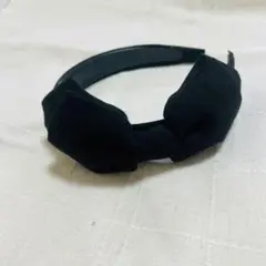 カチューシャ　黒リボン　アリス