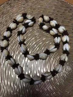 Hawaiian Cowrie Shell and Koa Seed Lei