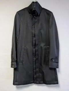 スーツセレクト ブラックステンカラーコート