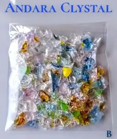 ラスト1セット 希少 アンダラクリスタル ブルー パープル グリーン パーツ用