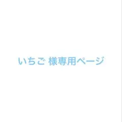いちご 様の専用ページ