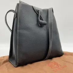 【極美品】LOEWE ショルダーバッグ ポシェット レザー ネイビー 保存袋付き