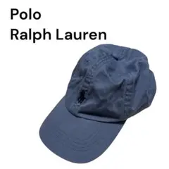 【美品】POLO RALPH LAUREN キッズ キャップ デニム風 ロゴ