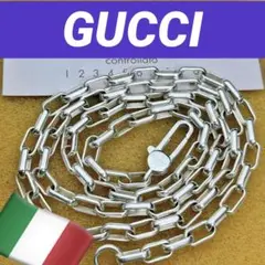 美品 GUCCI シルバー925チェーンネックレス